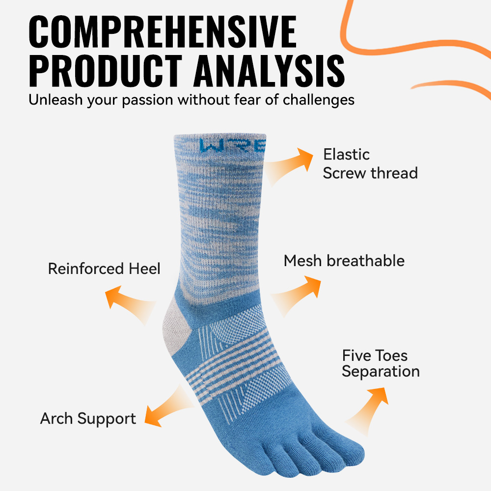 WRELS 1/2/3 Pairs Hiking Toe S - Wool Hiking Sock review and price